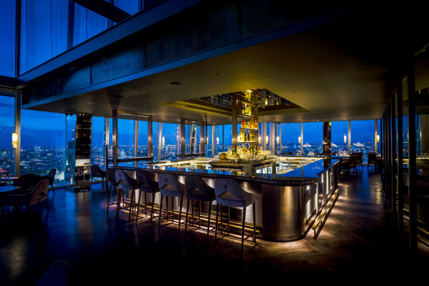 Luxury hotel bar ideas at Shangri La London