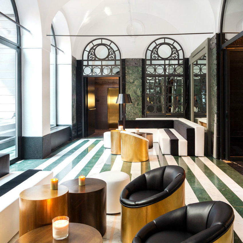 Hotel interior ideas at Senato Milan